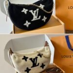 Louis Vuitton Over The Moon Bag Monogram Giant Teddy Fleece Black 28cm - Image 2
