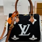 Louis Vuitton Monogram Teddy Speedy Bandouliere Black White 25cm - Image 9