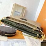 Louis Vuitton Maxi Multi Pochette Accessoires Monogram Pillow Beige and Green 24cm - Image 3