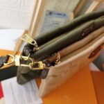 Louis Vuitton Maxi Multi Pochette Accessoires Monogram Pillow Beige and Green 24cm - Image 4