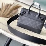 Super Vip 1:1 - Louis Vuitton Steamer PM Canvas Black 25Cm M46953 - Image 5