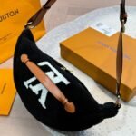 Louis Vuitton Bumbag Monogram Teddy Fleece Black 30cm - Image 4