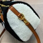 Louis Vuitton Monogram Teddy Speedy Bandouliere Black White 25cm - Image 6