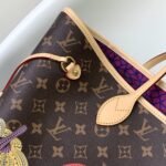 Louis Vuitton X YK Neverfull MM Monogram Kusama Pumpkin 31cm M46468 - Image 3