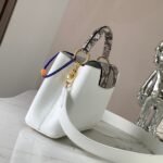 Louis Vuitton Capucines BB 27cm White And Python Trim - Image 8