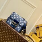 Louis Vuitton Mini Dauphine Denim Blue 20cm - Image 9
