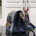 Louis Vuitton Dauphine MM Denim Blue 25cm M59631 - Image 7