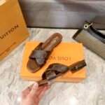 Louis Vuitton Strappy Flat Mule Monogram Brown - Image 3