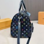 Louis Vuitton X Takashi Murakami  Keepall Bandoulière Black Multicolored 45cm M13745 - Image 4