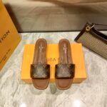 Louis Vuitton Lock It Flat Mule Monogram Brown - Image 6