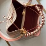 Louis Vuitton Braided Neonoe MM 26cm Peach Cream N40344 - Image 4