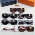 Louis Vuitton LV Icon Round Glasses Black Z1728E - Image 4
