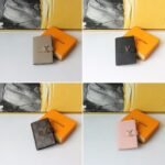 Louis Vuitton LV Vertical Compact Wallet Rose 12cm - Image 3