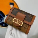 Louis Vuitton Dauphine Compact Wallet Brown 12cm M68725 - Image 4