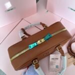 Miumiu Arcadie Leather Brown 28Cm - Image 6
