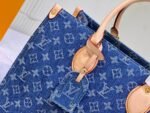 Louis Vuitton Onthego Tote Bag Denim Blue 35cm - Image 7