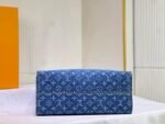 Louis Vuitton Onthego Tote Bag Denim Blue 35cm - Image 5