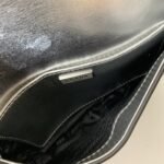 Prada Cleo Brushed Leather Sliver 22 Cm - Image 2