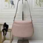 Prada Cleo Brushed Leather Pink 22 Cm - Image 3