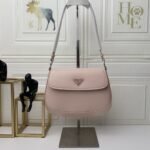 Prada Cleo Brushed Leather Pink 22 Cm - Image 4