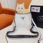 Prada Leather Shoulder Bag White 20Cm - Image 2