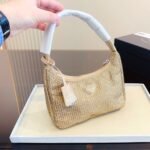 Prada Satin With Crystals Platinum 21Cm - Image 3