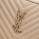 Saint Laurent Lou Camera Bag Gold Metal Beige 23Cm 612544DV7072721 - Image 5