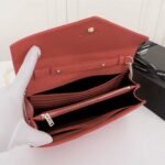Saint Laurent Cassandre Envelope Chain Wallet Red 23cm 695108BOW016008 - Image 7