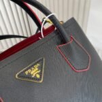 Prada Saffiano Leather Double Black 25Cm - Image 6