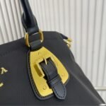 Prada Tessuto Handle Bag Black 33Cm - Image 6