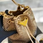 Prada Satin Mini Bag With Crystals Platinum 20Cm - Image 5