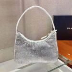 Prada Satin With Crystals White 21Cm - Image 5