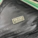Prada Triangle Leather Bag Green 25Cm - Image 4
