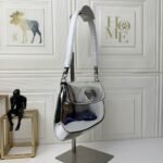 Prada Cleo Brushed Leather Sliver 22 Cm - Image 6