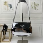 Prada Cleo Brushed Leather Sliver 22 Cm - Image 7