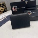 Prada Small Saffiano Leather Wallet Black 10cm 1MV021 QHH F0002 - Image 4