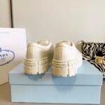 Prada Double Wheel Nylon Gabardine Sneaker White 1E260M3LFXF0009F050 - Image 8