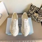 Prada Double Wheel Nylon Gabardine Sneaker White 1E260M3LFXF0009F050 - Image 3