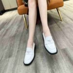 Prada Logo Plaque Loafers White 1D902M069F0009F025 - Image 6