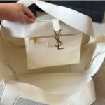 Saint Laurent Le 5 à 7 Bea Bag White 50cm 763435AADDG - Image 6