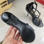 Saint Laurent Cassandra Sandals Black - Image 3