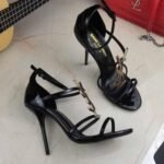 Saint Laurent Cassandra Sandals Black - Image 5