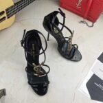 Saint Laurent Cassandra Sandals Black - Image 6