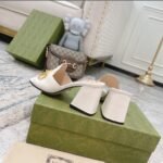 Gucci Women s Slide Sandal With Horsebit ‎White 655412 BKO00 9022 - Image 7