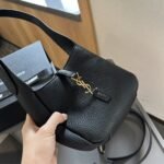 Saint Laurent Le 5 À 7 Supple Baby In Grained Leather Black 15cm 809461AADUU1000 - Image 6