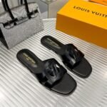 Louis Vuitton LV Isola Flat Mule Black 1ABP0E - Image 4