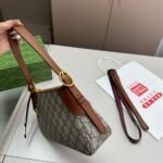 Gucci GG Emblem Super Mini Shoulder Bag Brown 24cm 820696 FAD6L 9758 - Image 3