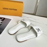 Louis Vuitton Shake Peep Toe Slide In White - Image 5