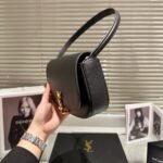 Saint Laurent Mini Voltaire Bag Black 21cm 7796420SX0W1000 - Image 6