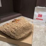 Saint Laurent Panier Raffia Natural Brown 39cm 688221 GAAAC 2080 - Image 5